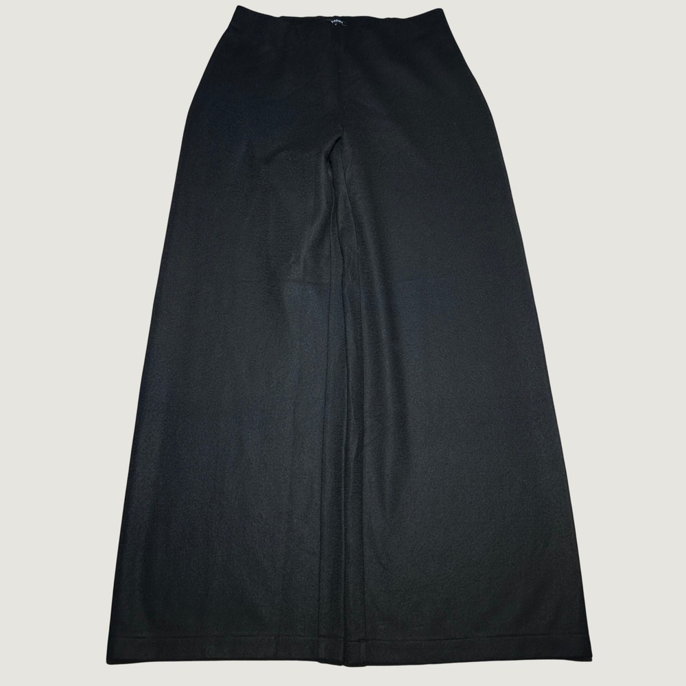 NEW Eileen Fisher Wool Flannel Pants Womens Small Wide Leg High Rise Lagenlook